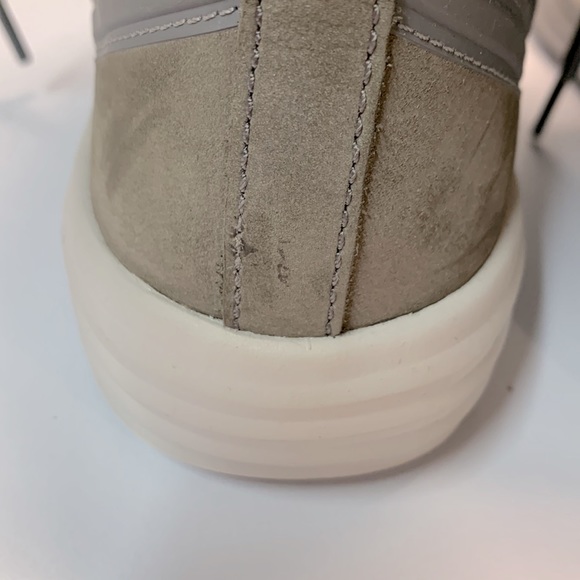 Grey Leather Shearling Boots - Picture 15 of 16